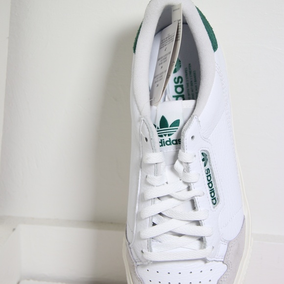 Adidas White Leather Continental Vulc Sneakers - Picture 6 of 7